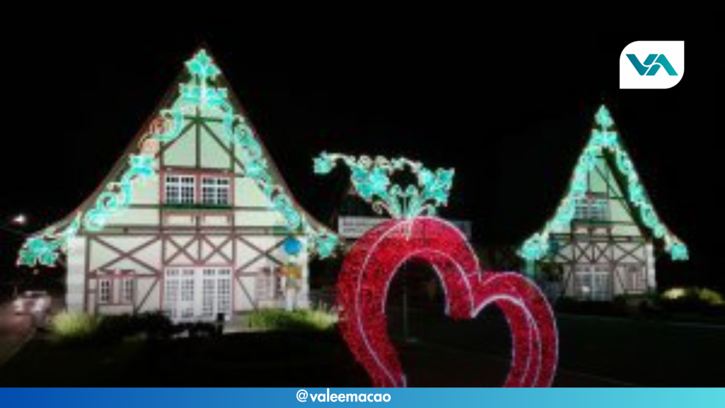 Vista encantadora de Campos do Jordão durante o Natal dos Sonhos 2024