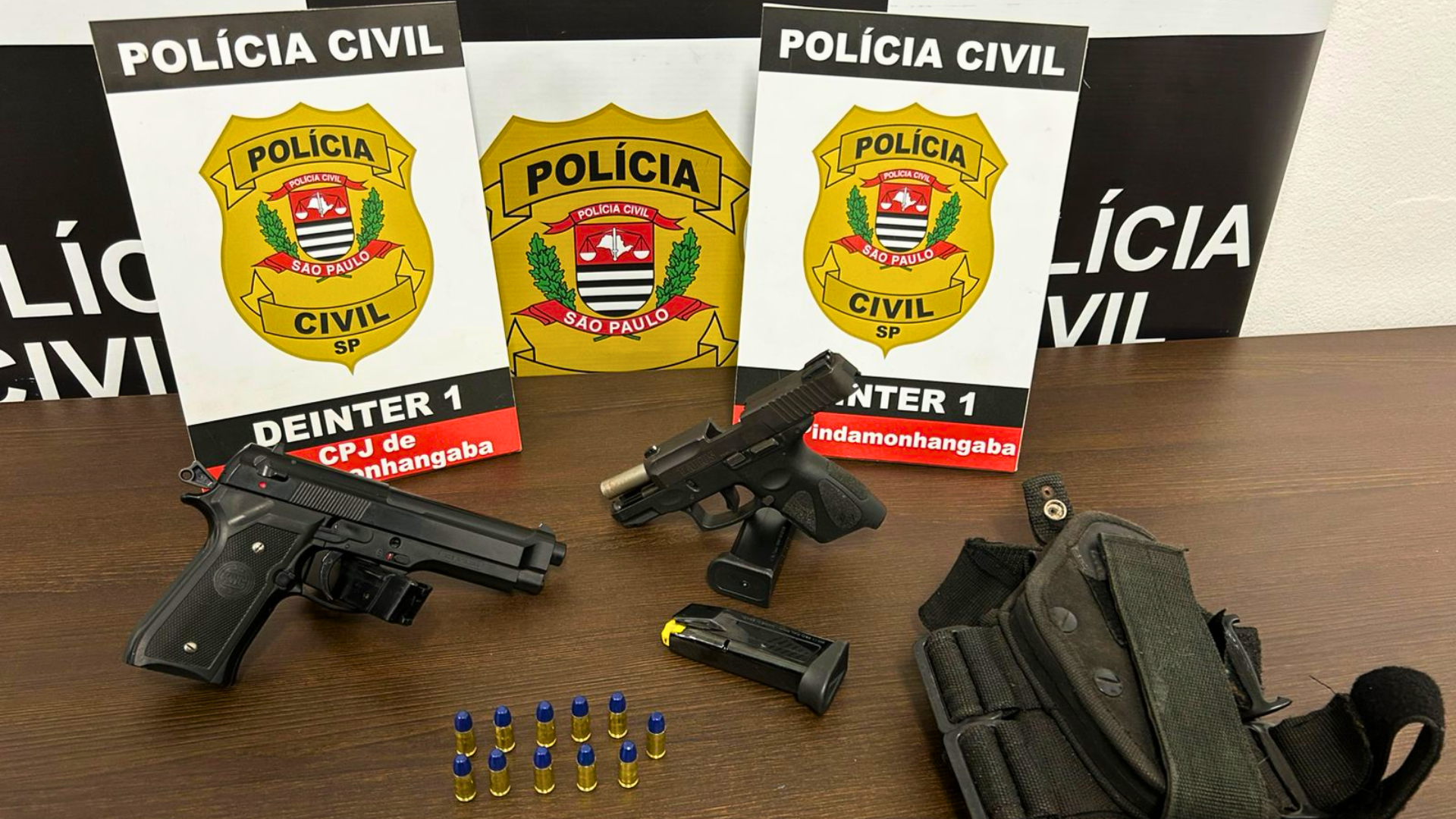 Polícia Civil cumpre mandado e prende autor de disparo contra colégio particular em Pindamonhangaba