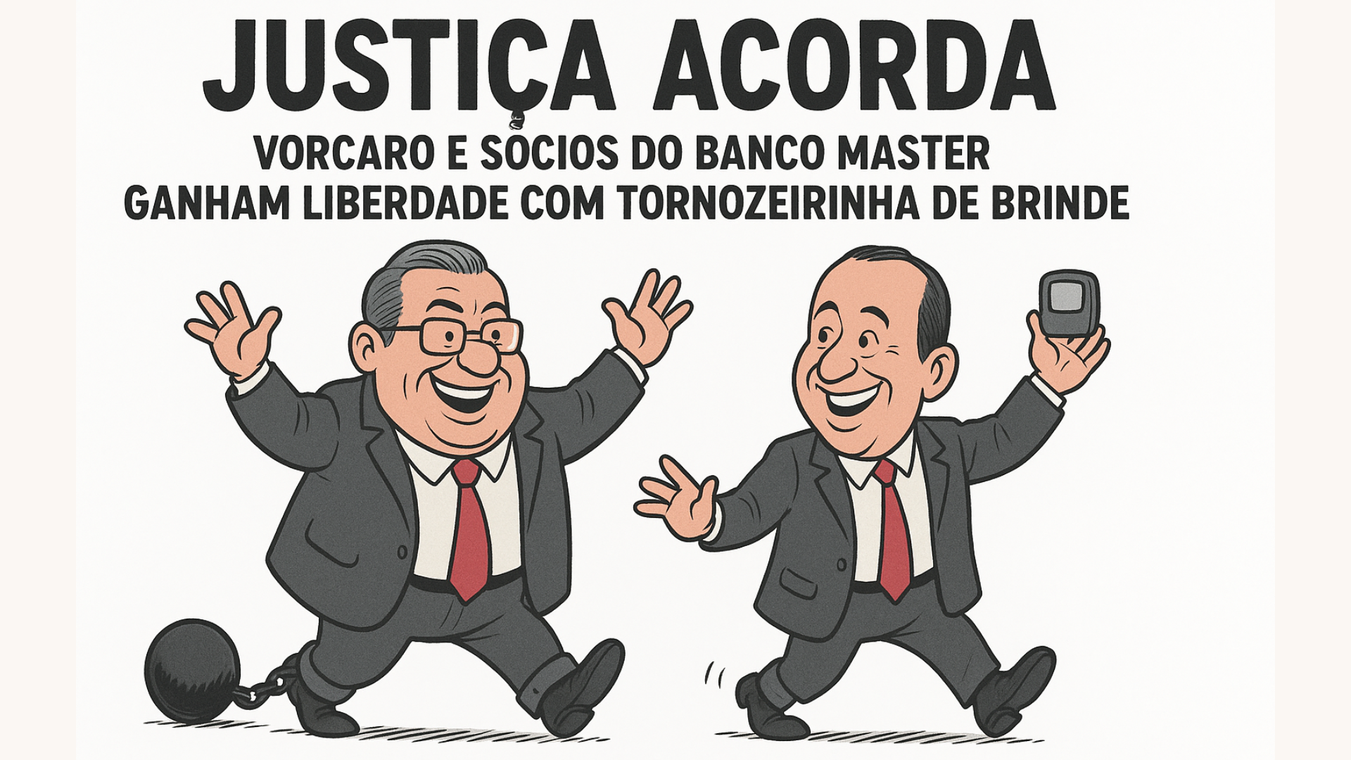 Justiça “Acorda”: Vorcaro e Sócios do Banco Master Ganham Liberdade com Tornozeleirinha de Brinde