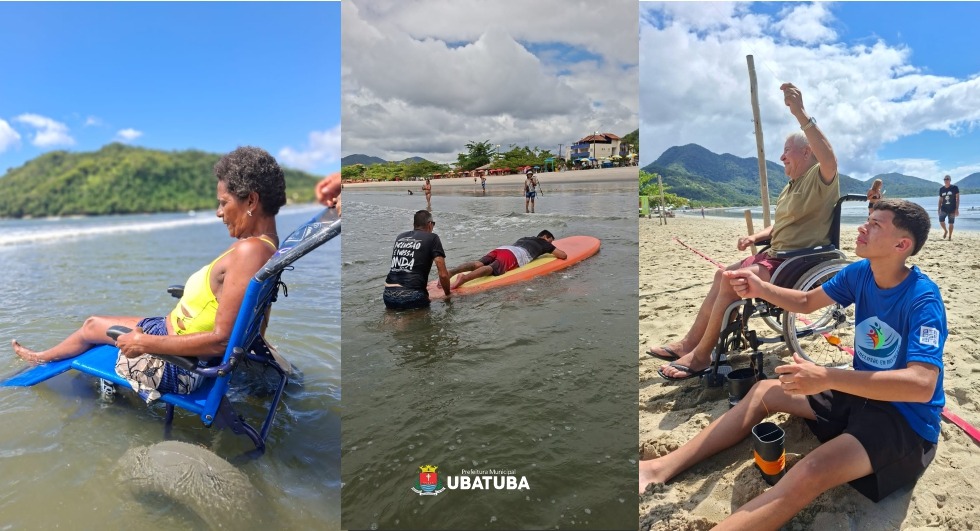 UNIR promove manhã de lazer inclusiva na Praia do Perequê-Açu – Prefeitura Municipal de Ubatuba