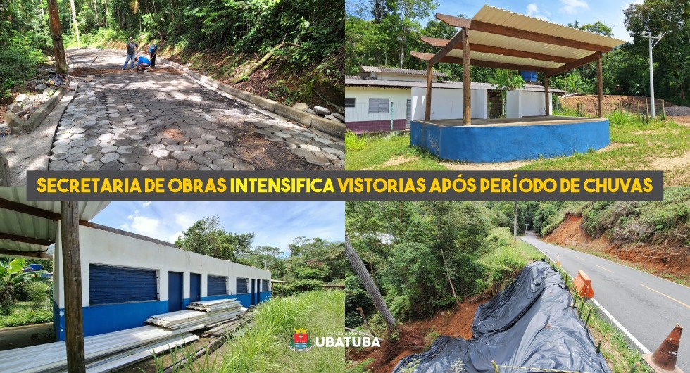Secretaria de Obras intensifica vistorias após período de chuvas em Ubatuba – Prefeitura Municipal de Ubatuba