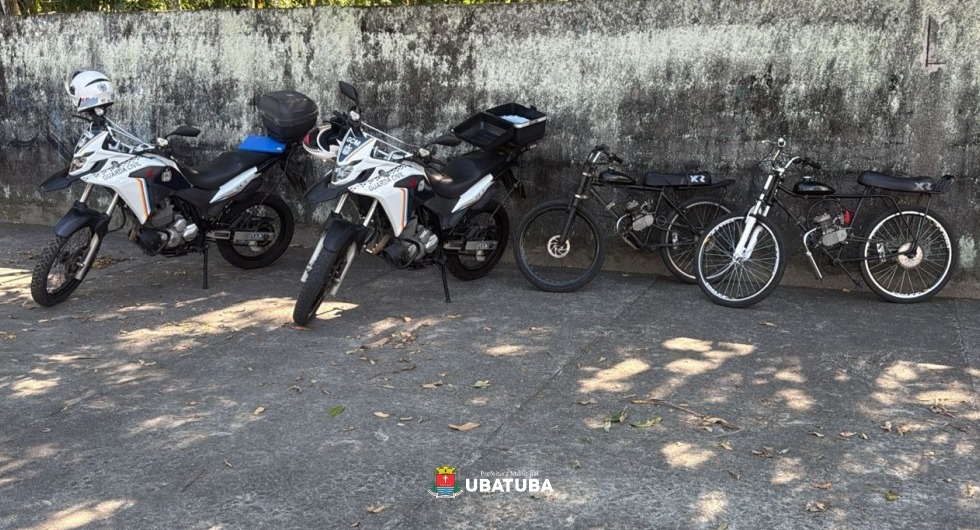 Denúncias viabilizam apreensão de bicicletas motorizadas pela GCM – Prefeitura Municipal de Ubatuba