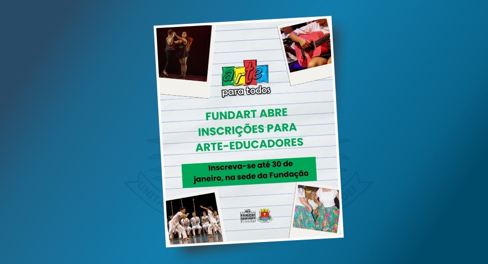 Arte-educadores podem se inscrever para ministrar oficinas na Fundart – Prefeitura Municipal de Ubatuba