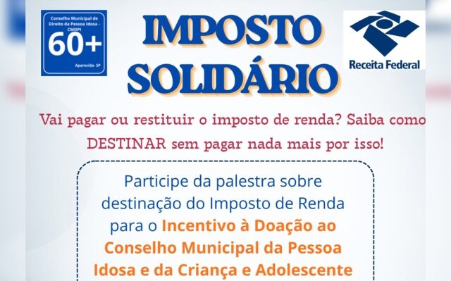 Destinação do Imposto de Renda em Aparecida