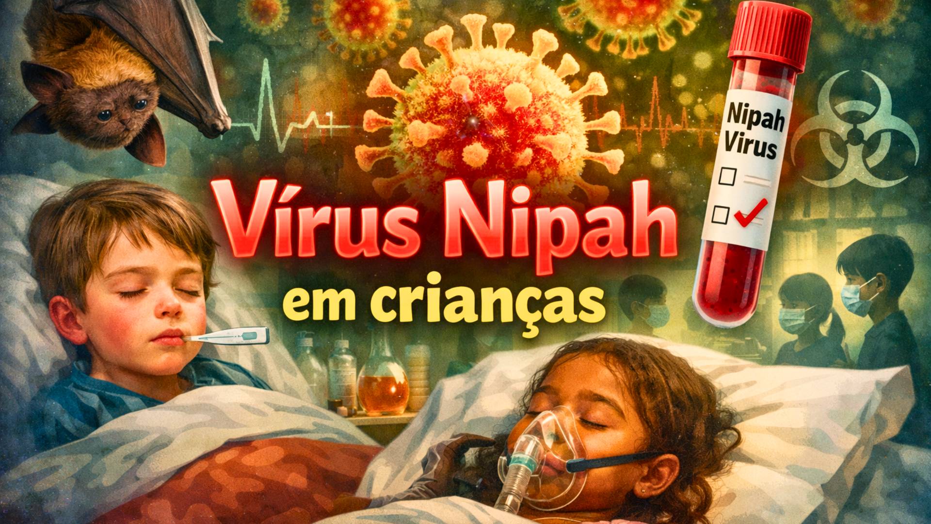 Vírus Nipah em crianças: riscos, sintomas e formas de prevenção