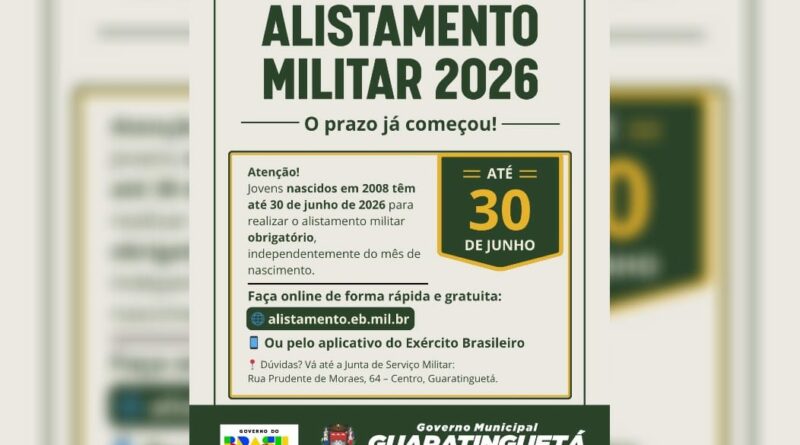 alistamento militar 2026