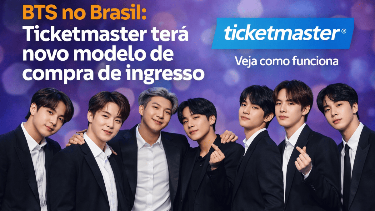 BTS no Brasil terá novo modelo de compra de ingressos