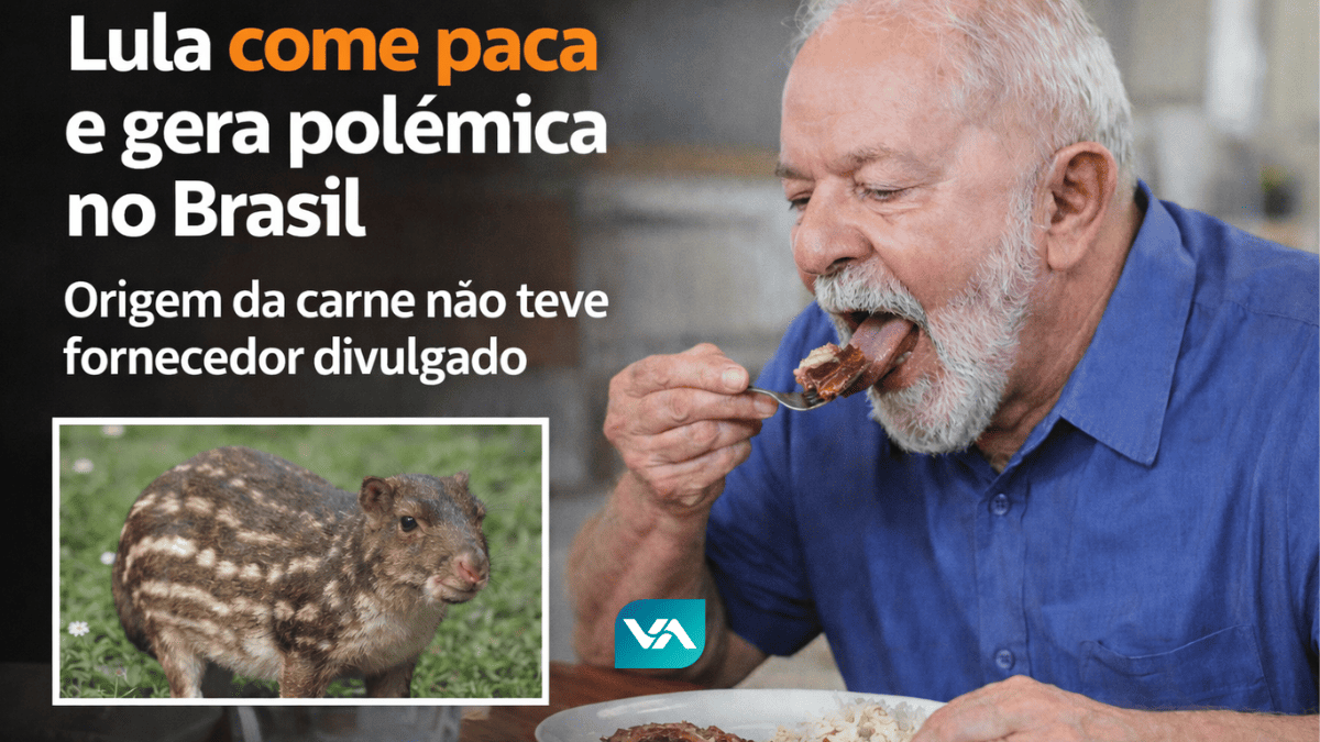 Lula come paca em almoço