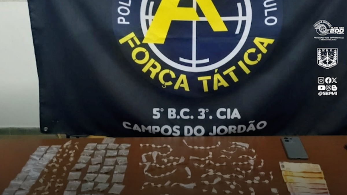 Tráfico de drogas em Campos do Jordão termina com dois presos e menor apreendido
