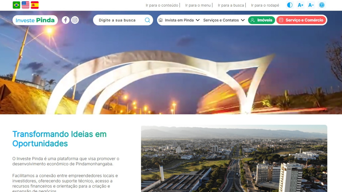 Pinda apresenta plataforma de imóveis e serviços